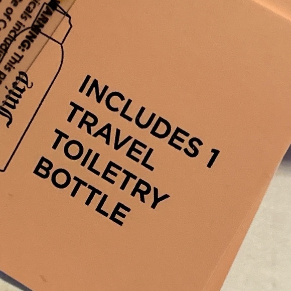 JUICY COUTURE Rhinestone Logo Cosmetic Travel Makeup Bag Pouch Lilac Purple NWT - Picture 10 of 11